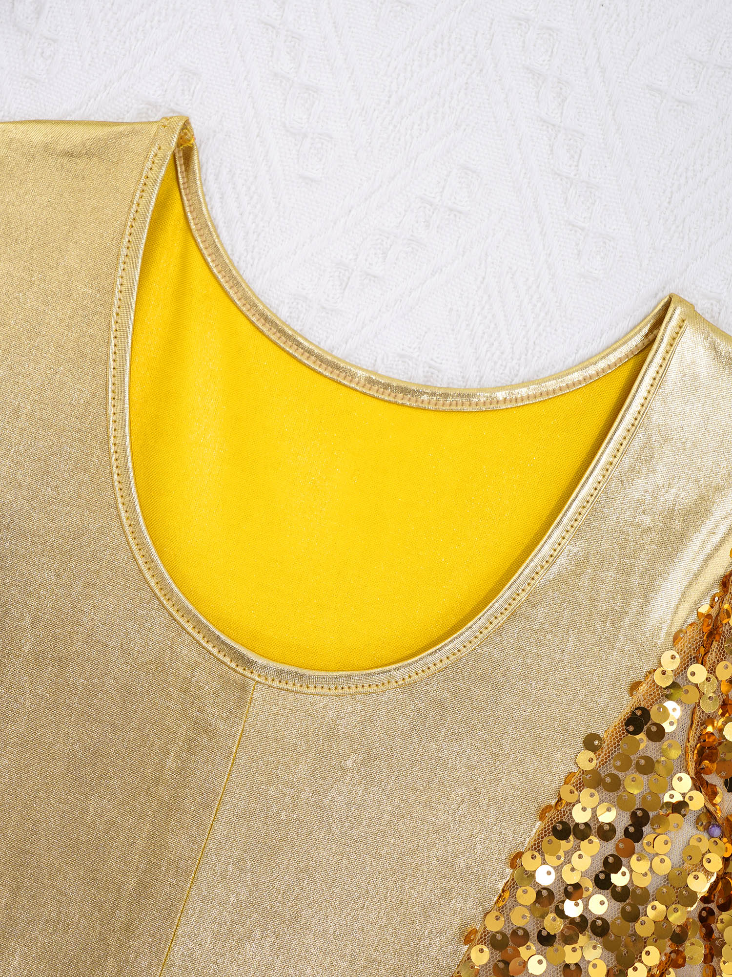 Kids Boy Girl Ballet Dance Gymnastics Leotards Bodysuit Long Sleeves Shiny Sequins Jumpsuit Unitard Gym Ballet Dancer Dancerwear