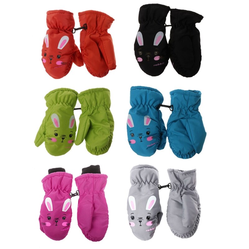 Guantes cálidos de invierno para niños y niñas, resistentes al viento, para esquí, ciclismo, escalada, al aire libre, resistentes al agua
