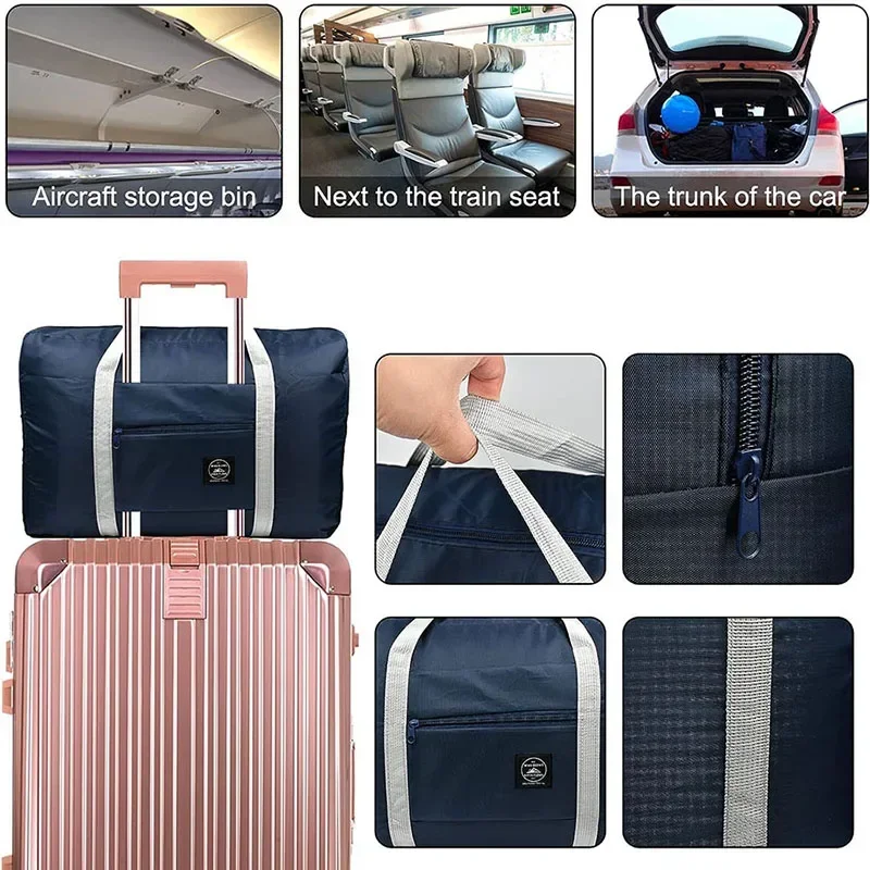 Foldable Travel Bags Nylon Large Capacity Bag Luggage WaterProof Handbags Women Men Travel Storage Clothes Packaging Organizer