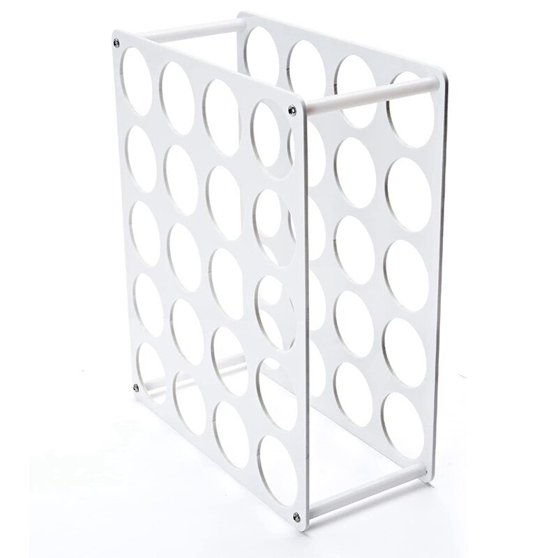 20 Hole High Capacity Vinyl Reel Rack Removable Paper Storage Rack Solid Acrylic Vinyl Storage Rack: Deep Green