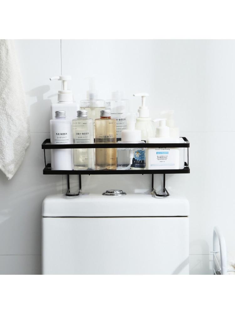 Waterproof Bathroom Metal Toilet Shelf Storage Rack Punch-free Shower Organizer 53CB