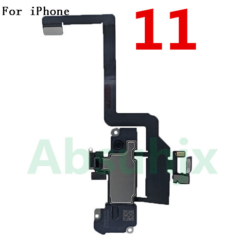 oben Vorderseite Ohrhörer biegen Kabel Für iPhone X XS XR 11 Profi Max 12 Mini Sensor Nähe Kleine Kopfhörer Ohr lautsprecher Headset Teile: Blau