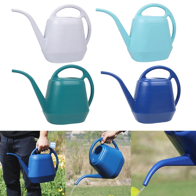 Regadera de gran capacidad de 4L, hervidor de Caño largo para plantas de jardín interior y exterior, bonsái suculento de flores