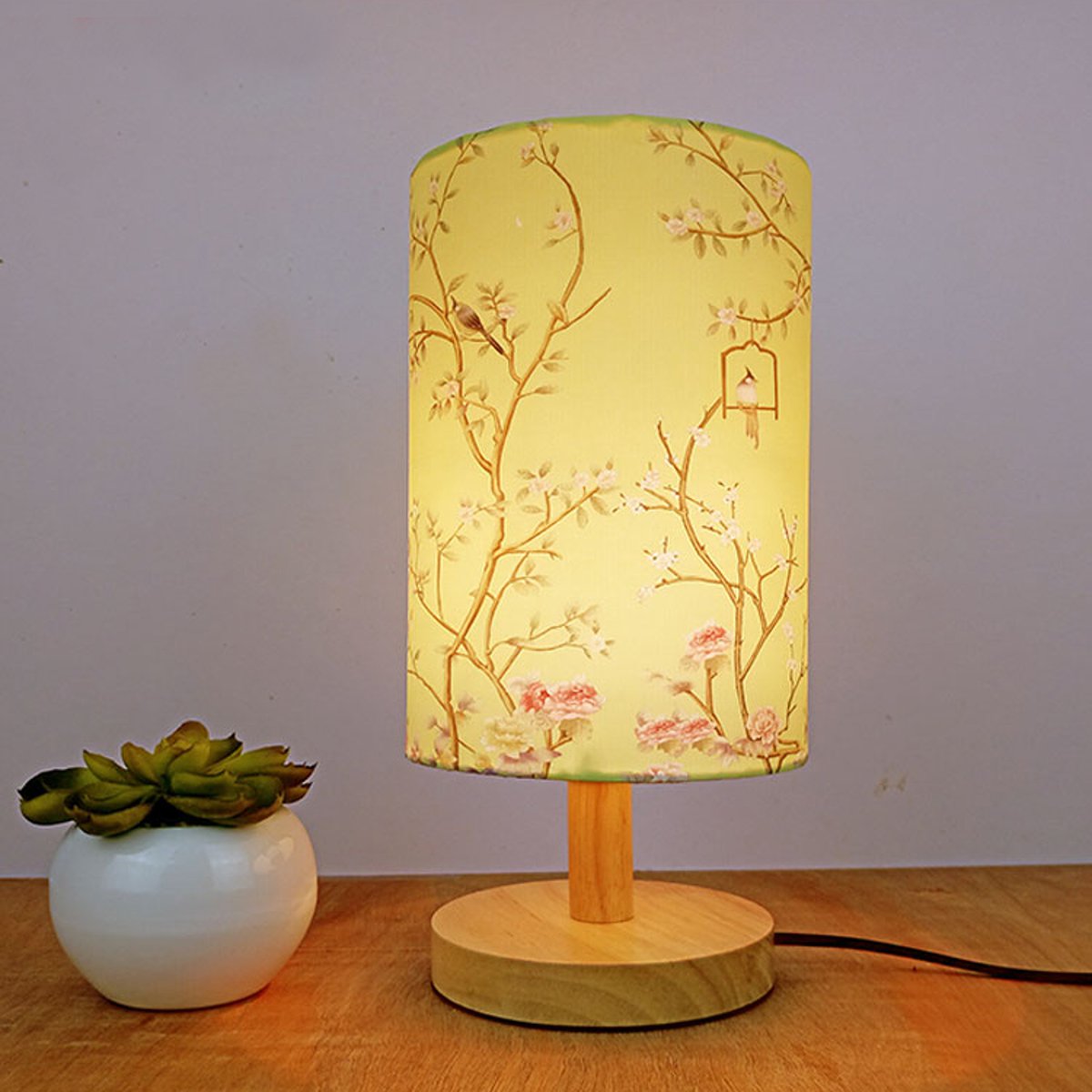 14*20CM abat-jour Vintage fot E27 support de lampe à fleurs oiseau lampe couverture ombre Table plafonnier couverture éclairage intérieur accessoires
