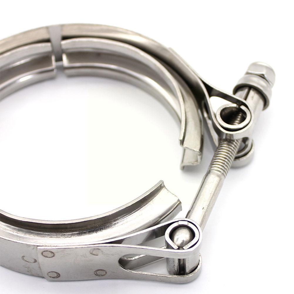 1pcs Universal Steel V-Band Turbo Downpipe Exhaust 2.5''/3''/3.5''/4'' Inch V-band Clamp Z5X3