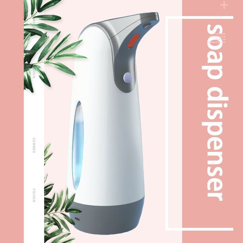 400ml Automatic Soap Dispenser Touchless Infrared Sensor Soap Dispenser with USB Charging for Bathroom Kitchen