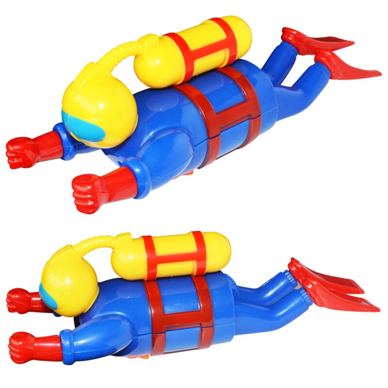 19 Cm Plastic Wind Up Speelgoed Clockwork Duiken Scuba Diver Kids Baby Bad Zwembad Zwemmen Duiken Scuba Speelgoed Voor Kid