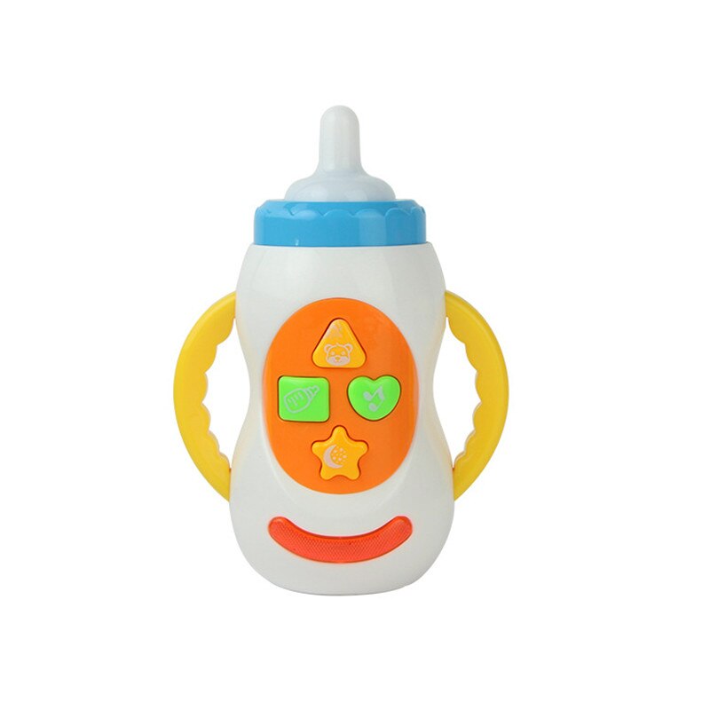 Huan qiu xin mao Baby speelgoed met geluid en licht/melk fles leren speelgoed/kind musical zuigfles/Educatief speelgoed