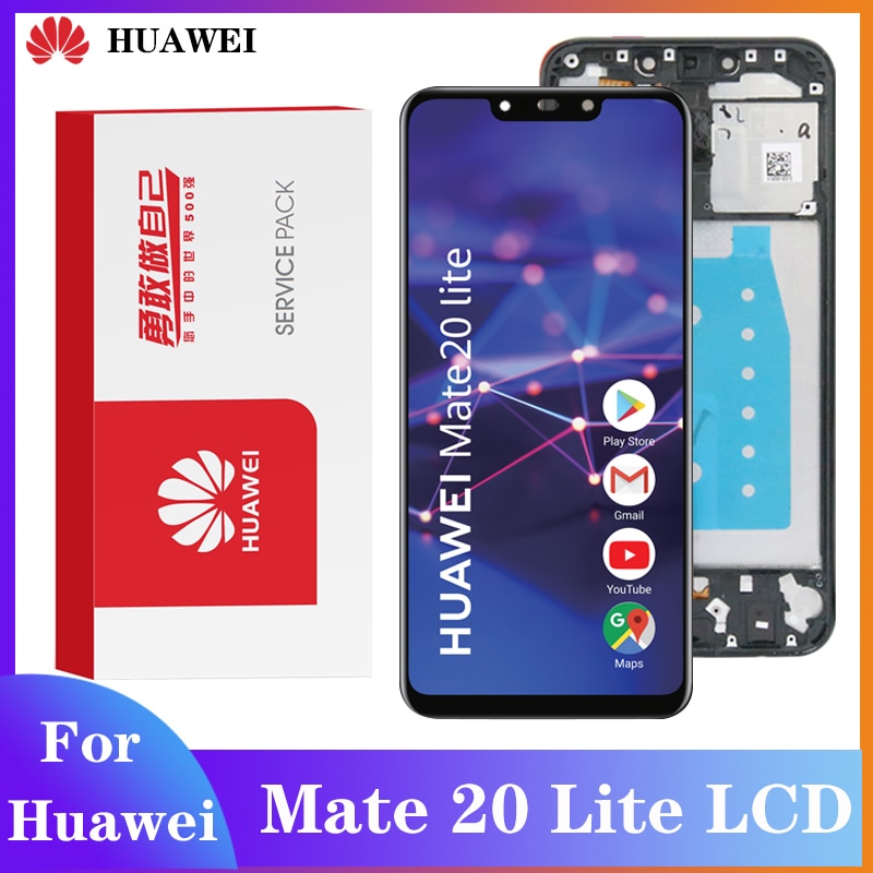 Oryginalny wyświetlacz robić Huawei kumpel 20 Lite ekran dotykowy LCD Digitizer robić części naprawczych ekranu Huawei kumpel20 Lite