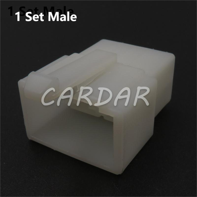 1 Set 4 Pin 6120-2043 Intake Pressure Sensor Wire Socket Auto Automotive Connector: WHITE