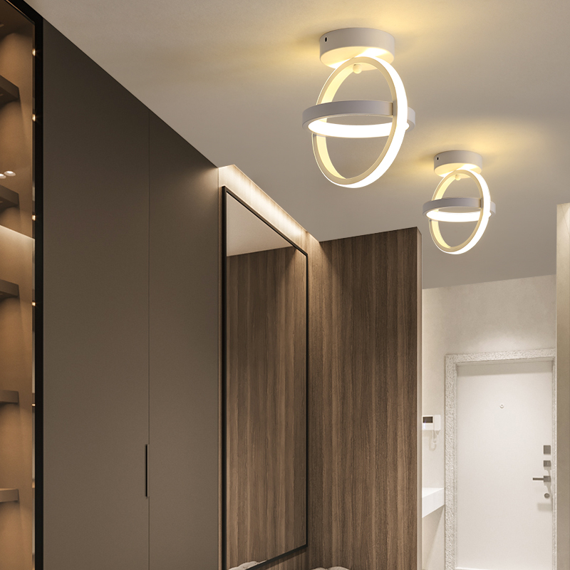Moderne Led Plafond Licht Woonkamer Slaapkamer Glans Avize Thuis Plafond Lamp Voor Corridor Gangpad Entree Gang