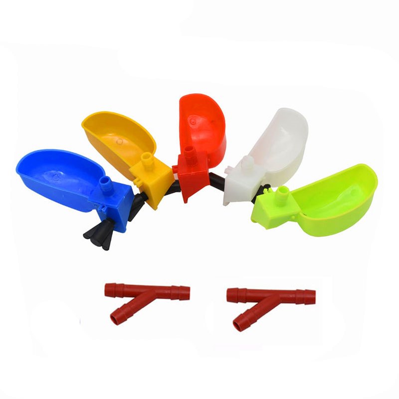 Comederos de codorniz de 5 uds., vasos para gallinas, utensilios de alimentación para aves Rojas, tazón de agua automático, suministros para apicultura y aves