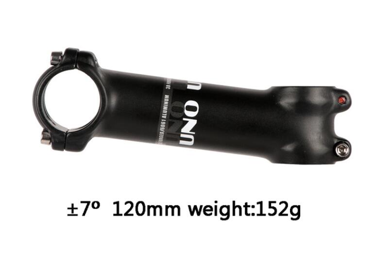 UNO Bike Stem Ultralight Mountain MTB Bicycle Stems Alloy Aluminum Stem 60/70/80/90/100/110/120/130mm: 7 degrees 120mm