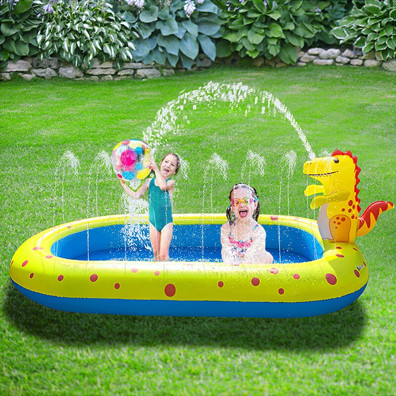 Kinderen Opblaasbaar Zwembad Glijbaan Dikker Water Jet Zwembad Oceaan Bal Zwembad Baby Peuterbad Outdoor Zwembad