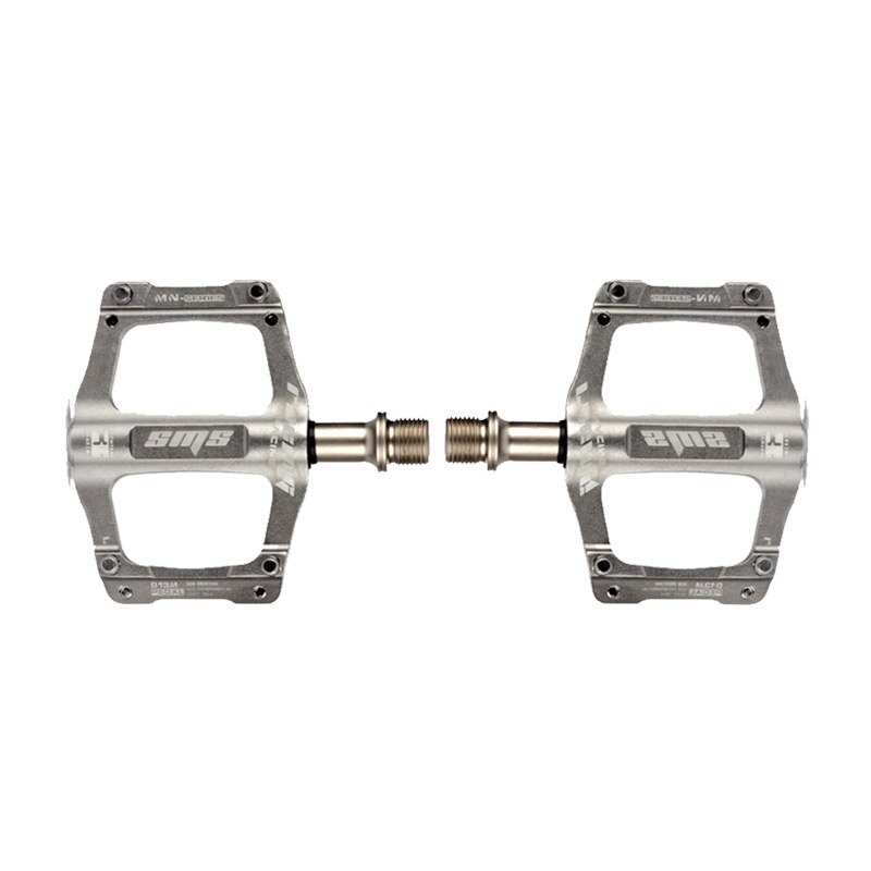 Shanmashi 3 Bearings Aluminium Alloy Ultralight Pedals Mountain Bike Pedal Flat Pedals Bike Parts For Outdoor Sports: Default Title