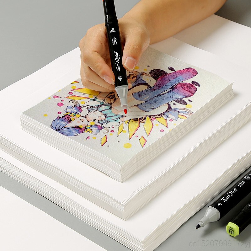 120g 50Sheets A5/A4/A3 Marker Paper Maker Pad Bright White Cartridge Drawing Paper Paper for Hand Copy Graffiti Painting