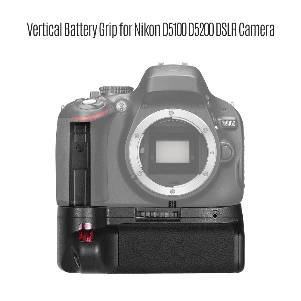 Andoer Vertical Battery Grip Holder for Nikon D5100 D5200 DSLR Camera EN-EL 14 Battery Powered Camera Acceseries