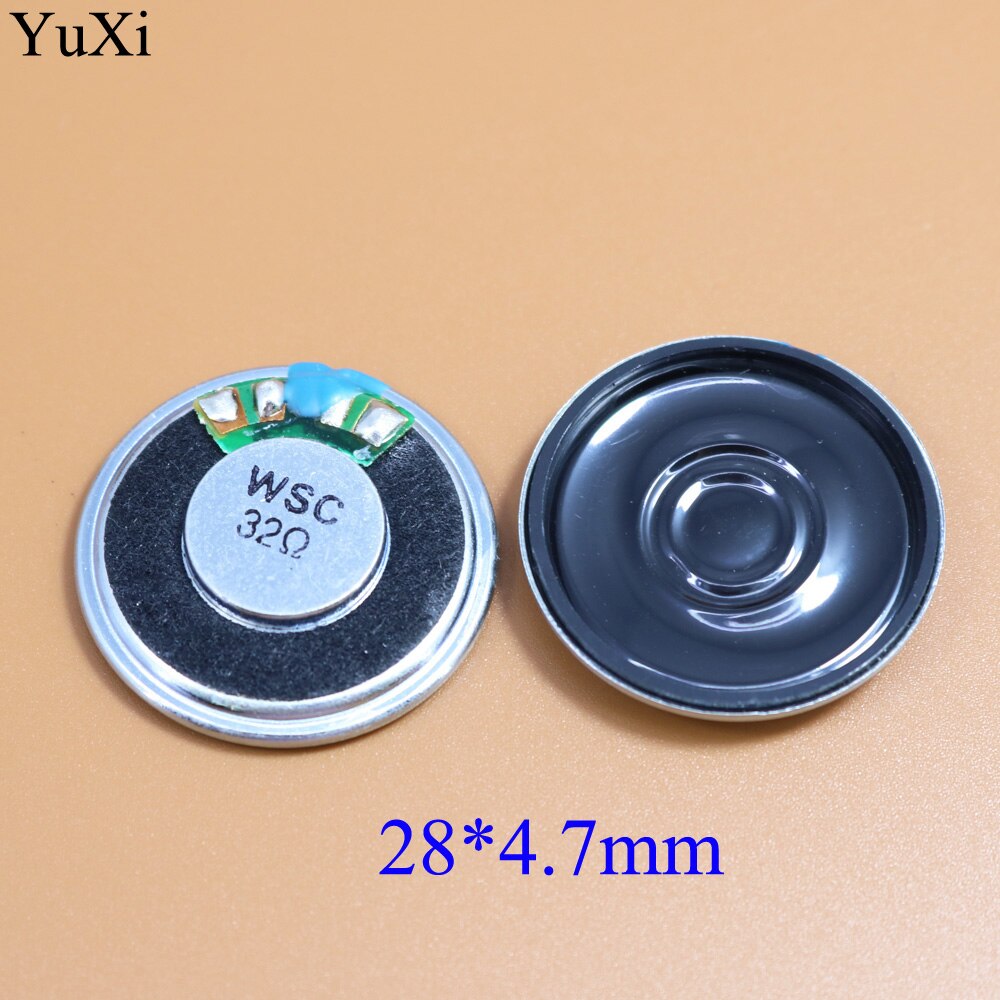 altavoz ultradelgado YuXi de 32 ohmios, 0,5 vatios, 0,5 W, 32 r, diámetro del altavoz, 28 MM, 2,8 CM de espesor, 4,7 MM