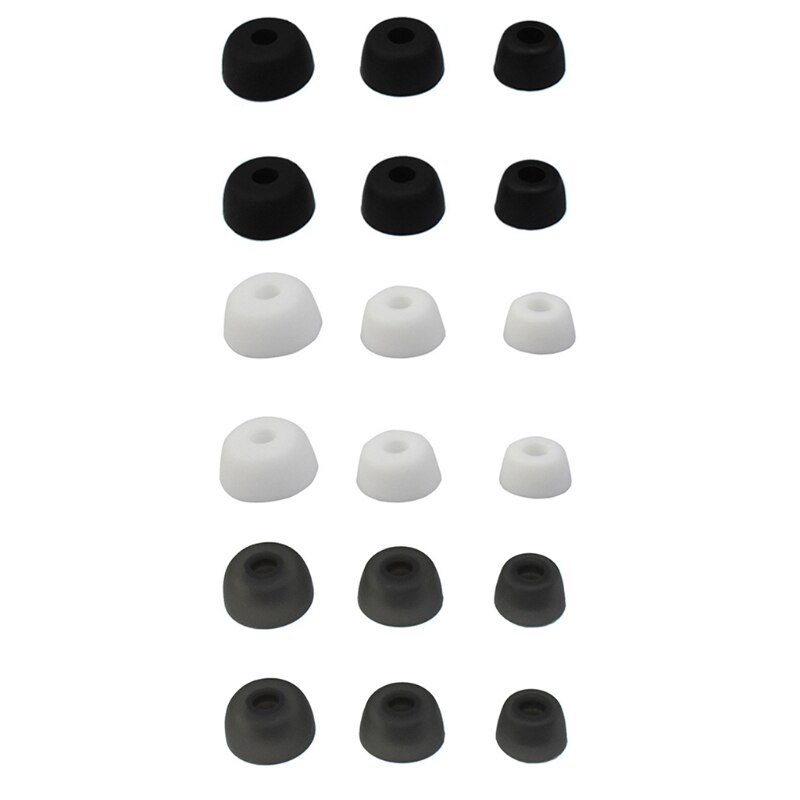 3 par bløde silikone ørepropper ørepropper cover ørepropper til jabra elite 75t/ elite 65t/ aktive/sport evolve hovedtelefoner