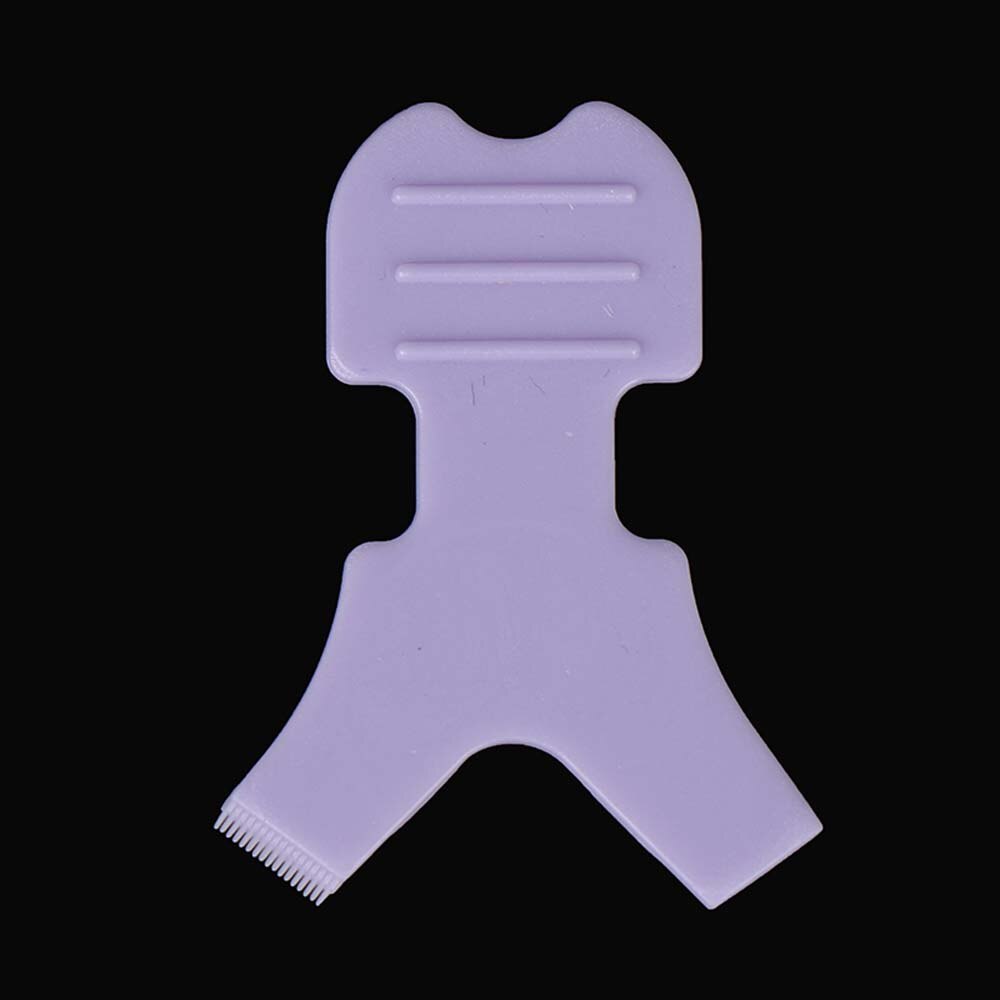 Brosse de levage de cils en Silicone, 10 pièces, Extension de cils en forme de Y, pinceau de greffage, tampon de permanente de cils, outil de maquillage et de Mascara: purple