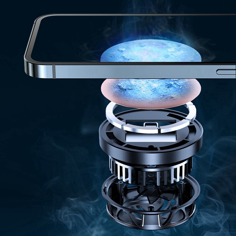 Tragbarer, universeller usb-magnet-halbleiter-handykühler mit gaming-lüfter für iphone/android