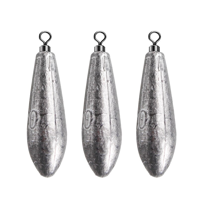 LEDIAO, plomos de pesca de gota de agua, eslabones de peso de plomo, División ovalada, tiro, olivo, pesca, plomo, señuelos, herramientas de tamaño 10g-100g