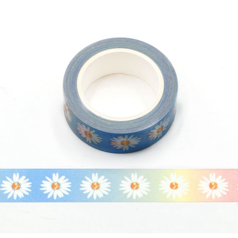 Decoratieve Bloem Sterrenhemel Maan Paars Bergen Zilver Folie Washi Tape Diy Voor Scrapbooking Fotoalbum Lijm Afplakband: NO.668
