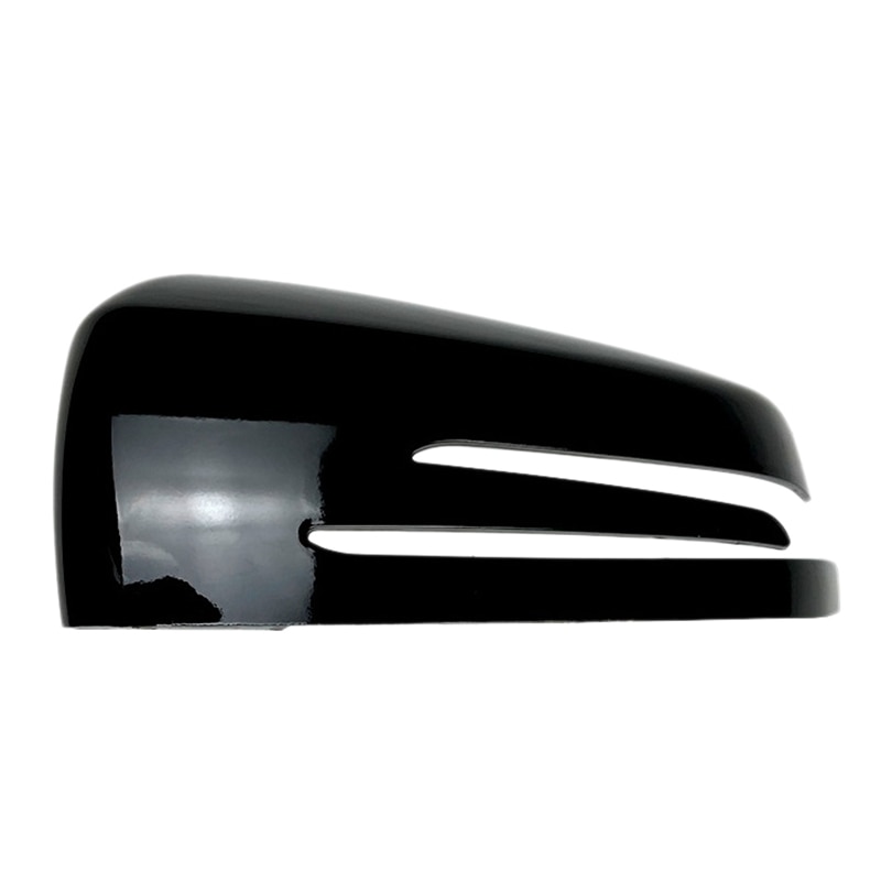 Para Mercedes Benz a B CLA GLA C E clase W176 C117 X156 W204 W212 negro brillante ABS espejo retrovisor lateral cubierta embellecedora