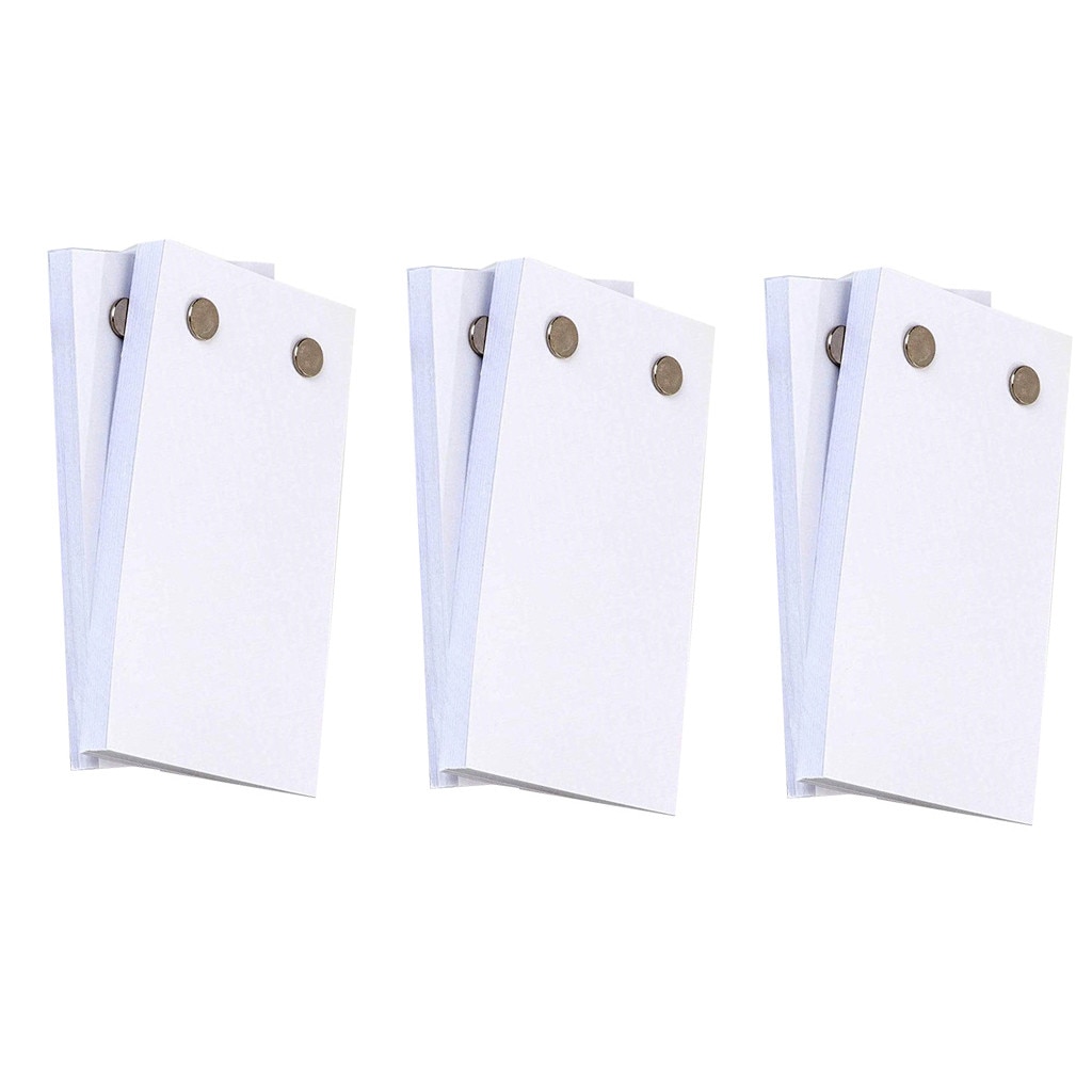 Blank Flip Book Paper with Holes 240 Sheets Flipbook Animation Paper Children Early Educational Learning For Kid X1: 6PC