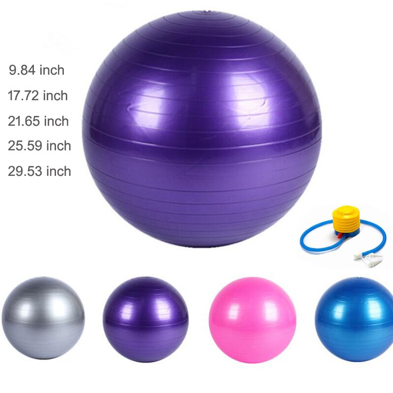 Sfera di Yoga di Sport di Fitness palle Equilibrio Pelota Pilates Esercizio Attrezzature Palestra Palla Nuovo Equilibrio Delle Donne Con Pompa 55 centimetri 65cm 75 centimetri