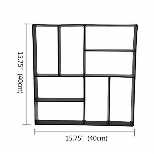 Moule de chemin de jardin, marche, pavage, bricolage, pelouse, route, béton, ciment, brique, pierre: A Style E