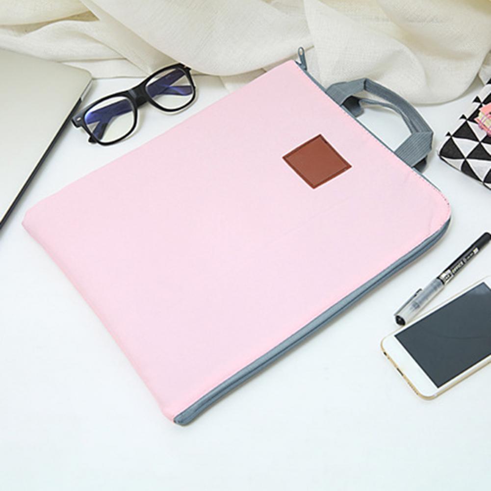 Document Pouch A4 File Folder Document Pouch Storage Organizer with Handle File Bag