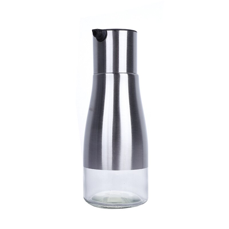 Stainless steel oil can household containment leak proof glass bottles of sesame oil seasoning soy sauce vinegar bottle bottle