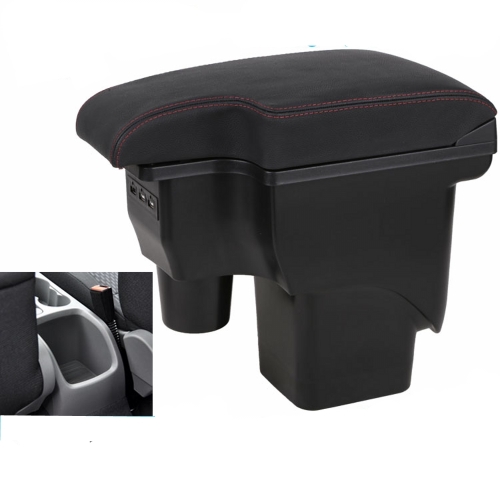 For Ford Focus mk2 armrest car Centre Console Storage Box mk2 Arm rest products interior car-styling accessories parts: Black red line