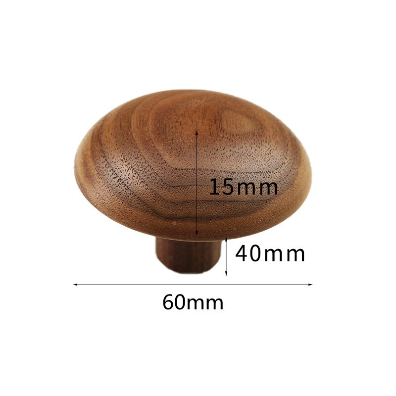 Walnoot Ronde Vorm Kleerhanger Muur Gemonteerde Kapstok Decoratieve Sleutelhouder Hoed Sjaal Handtas Opslag Hanger Badkamer Rack: A-M