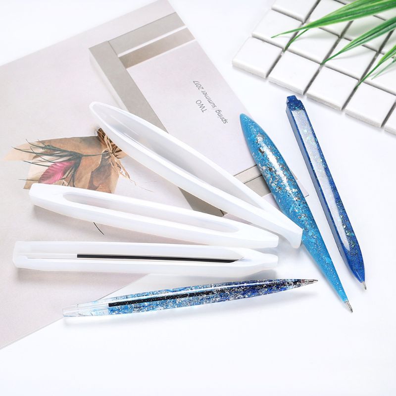 Ballpoint Pen UV Epoxy Resin Casting Mold Penholder Silicone Mold DIY Art Craft