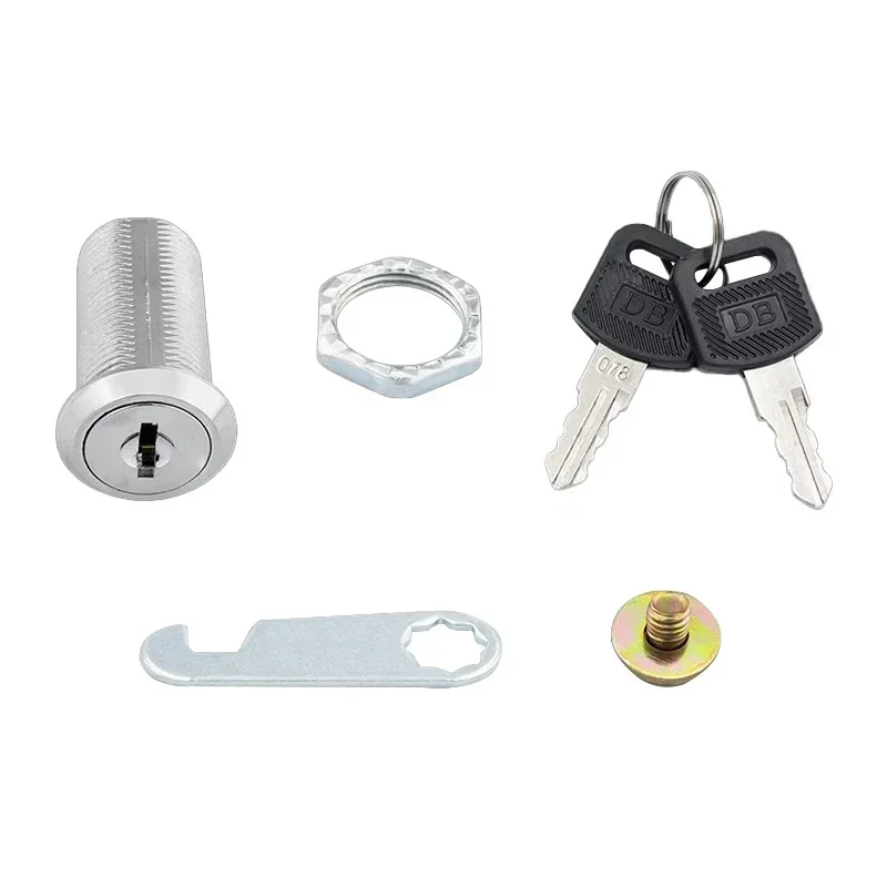 5/20/100Sets Veiligheidsslot Metalen Cilinder Kast Locker Cam Lock Met Sleutels Beveiliging Mailbox Lock lade 16 MM/20 MM/25 MM/30 MM