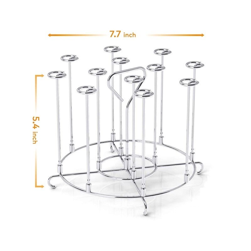 Soporte para brocheta de freidora de aire Compatible con 6 quart Air Fryer Instant Pot 304, juego de estante para brocheta de acero inoxidable, accesorios para parrilla de barbacoa: Default Title