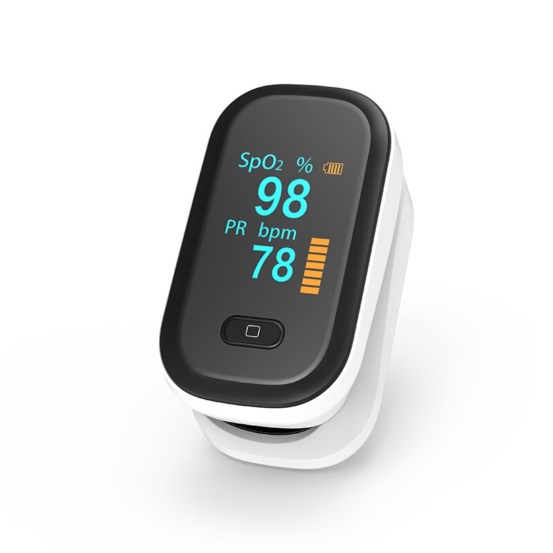 Portable Finger Pulse Oximeter OLED Digital SpO2 Pulse Oxymeter Oximetro De Pulso DedoBlood Oxygen Saturation Meter Saturometro: 844Black