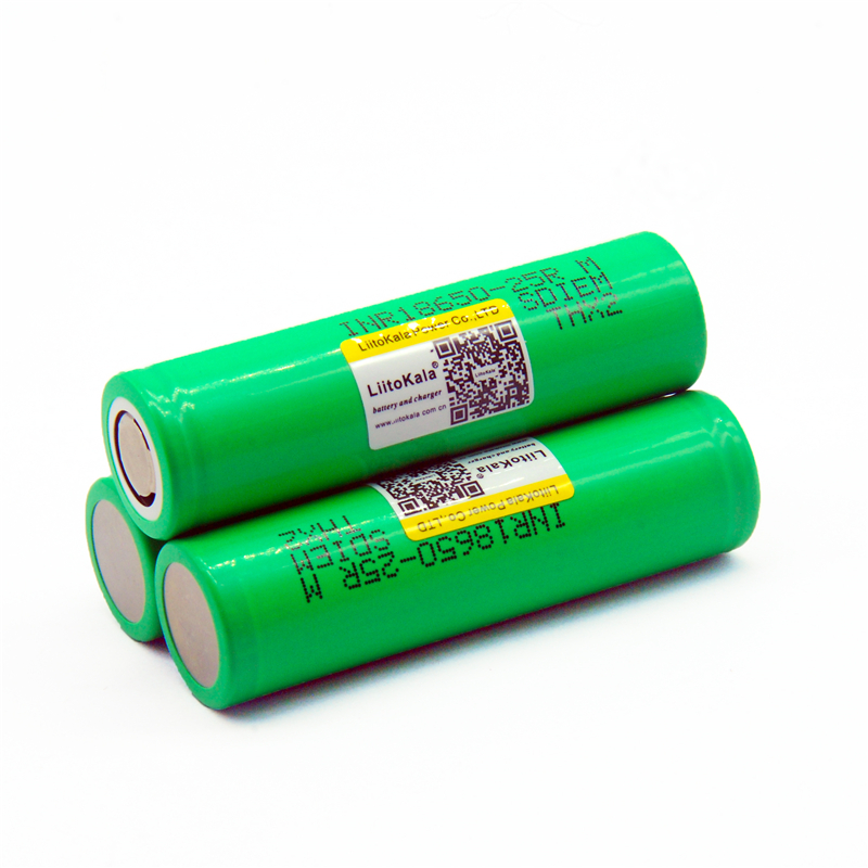 LiitoKala 18650 25R Rechargeable li-lon battery 3.6V 2500 mAh Battery can keep,Max 20A,35A discharge