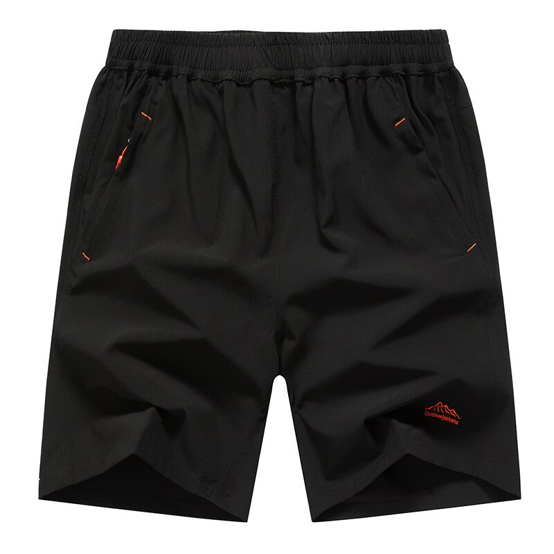 Short pour hommes, short de plage, taille élastique, respirant, à séchage rapide, grandes tailles, décontracté, 8XL, 9XL, 10xl,: black / XXL