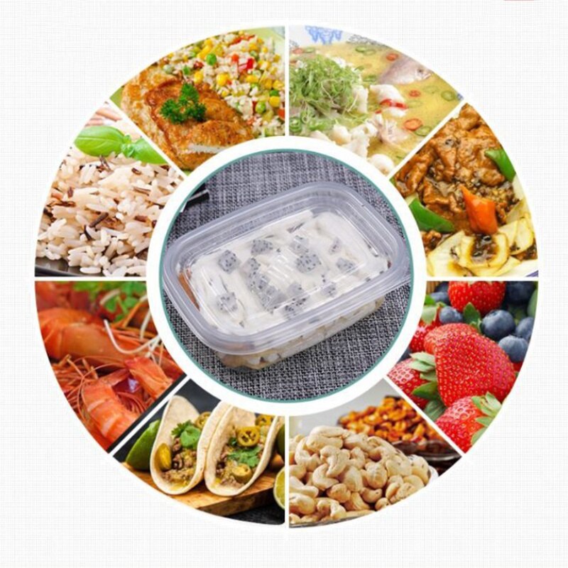 5pcs Disposable Lunch Box with Lid Thickened Sealed Food Grade PP Plastic Material Convenient Lunch Box Takeaway Packaging Box