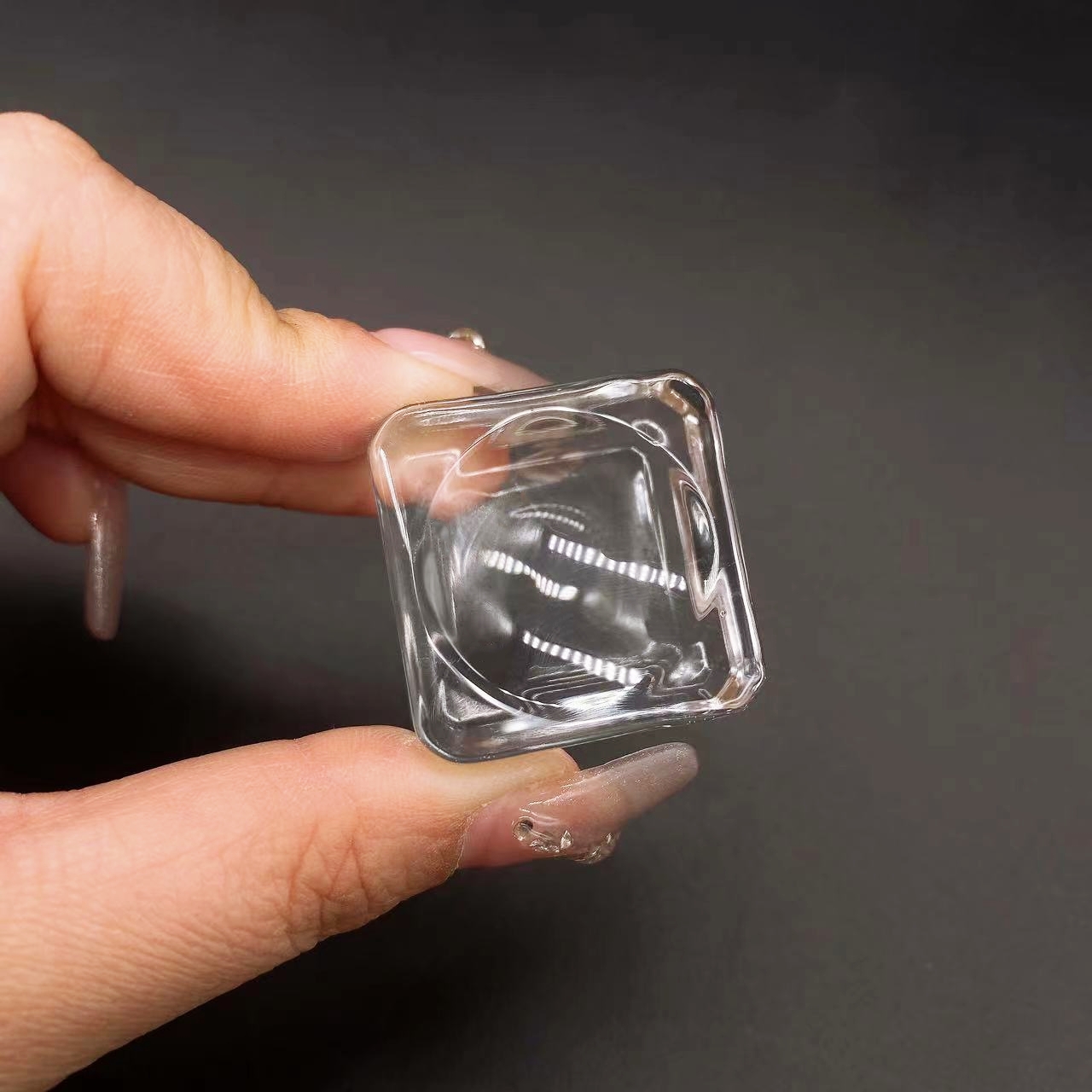 Base de sphère de verre carrée transparente, support de piédestal, présentoir à boules, accessoires, de décoration pour la maison, 25mm, 30mm, 35mm, 40mm