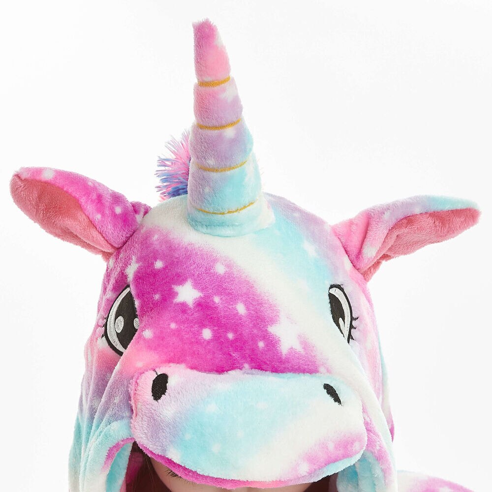 Costume de pyjama licorne étoile de beauté, combinaison à capuche pour enfants, vêtements de nuit pour femmes, Kigurumi