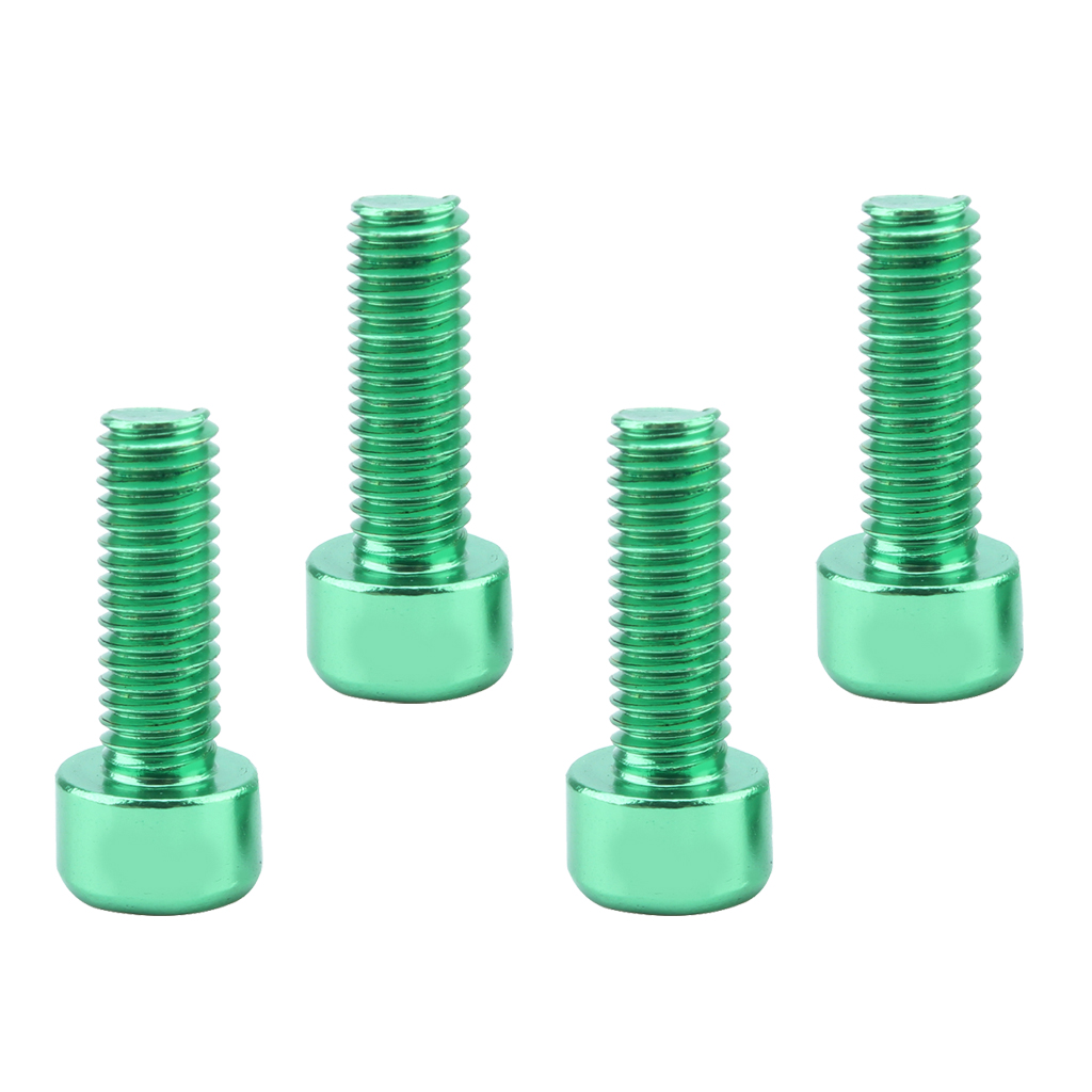 4 Pieces Silver Water Bottle Cage Bolts Holder Screws Hex Socket Screws Bicycle Accessories Install Bike Bottle Cage Rack: Green