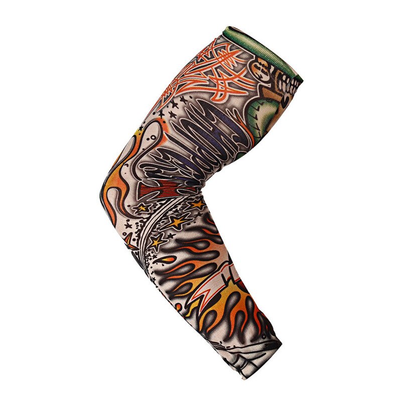 Outdoor Bike Bicycle Cycling Cloths Nylon Elastic Tattoo Sleeve Designs Body Arm Stockings Tatoo Cool A2: D