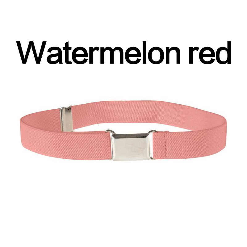 Verstelbare Riem Voor Kids Kinderen Stretch Elastische Canvas Tailleband Jongens Meisjes Gespen Broek Broek Riem Riemen: M