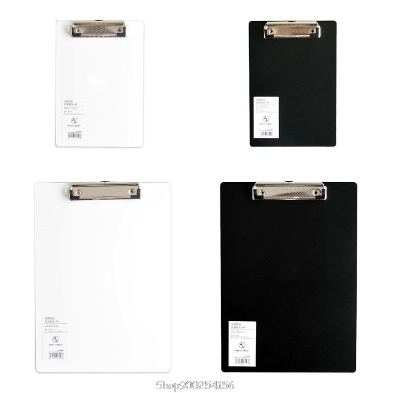 Simple A4 A5 Notepad Memo Pad Board Clip Loose-leaf Notebook File Writing Clamps Office School Supplies N17 20
