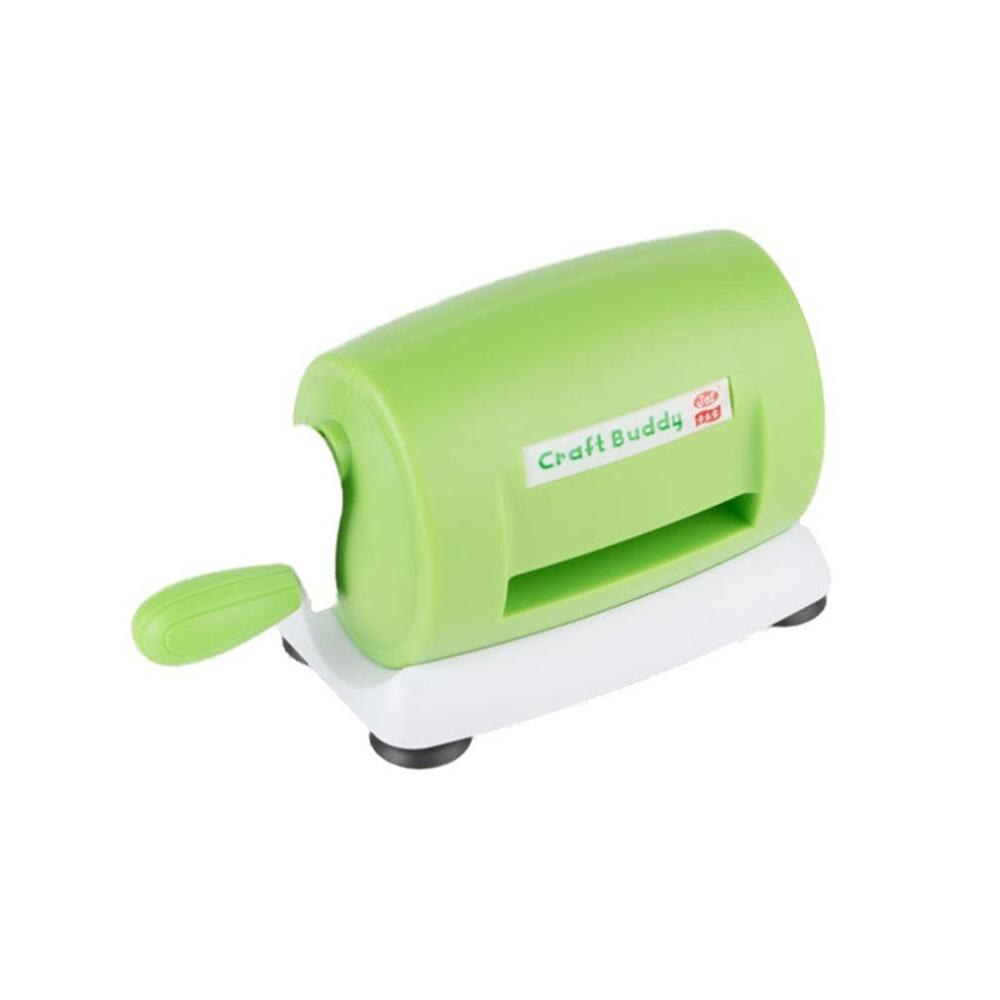 5 Color Knurling Machine Hand Diy Paper Machine Handmade Educational Diy Knife Mold Embossing Device Cutting Machine: green