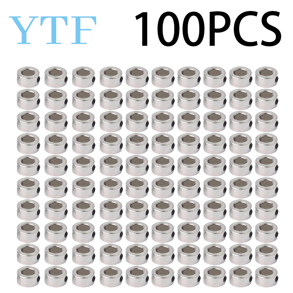 5-100PCS 8mm As Lock Kraag T8 Lood Schroef Lock Ring Rvs Isolatie voor 3D printer Koper 3D Printers Onderdelen: Black